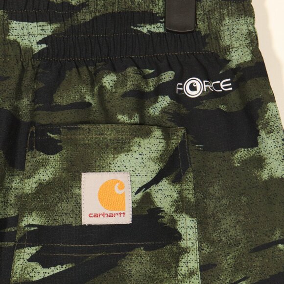 NWT Carhartt Boy's Rugged Flex Loose Fit Ripstop Camo Work Shorts - Picture 4 of 12